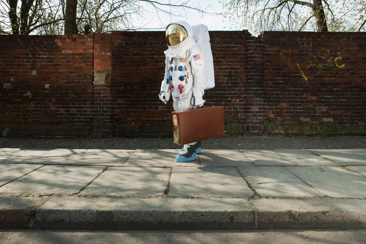 Man Drinking Cocktail In Sea